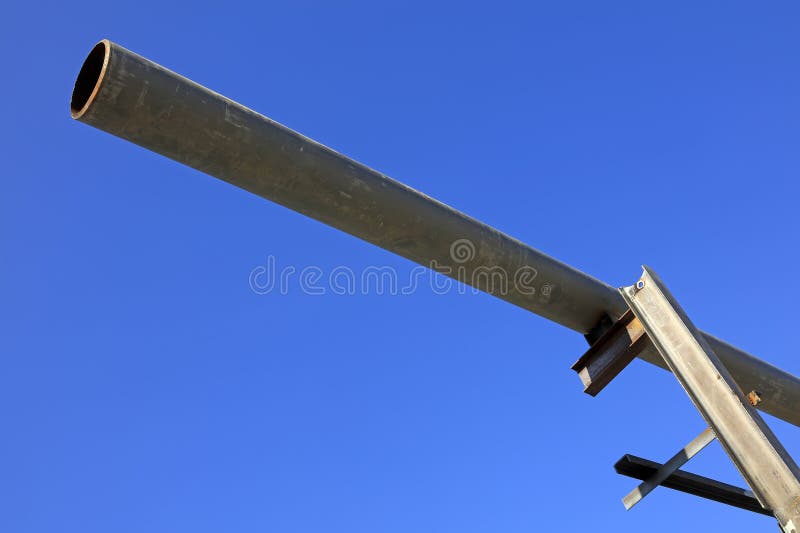 Steel pipe support royalty free stock photo