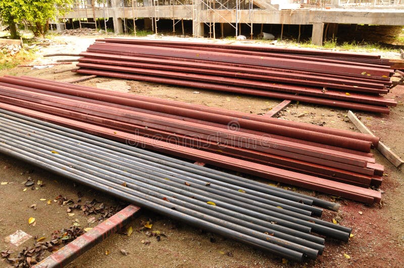 Steel Pipes Industrial stock image. Image of pipe, decay 23530715