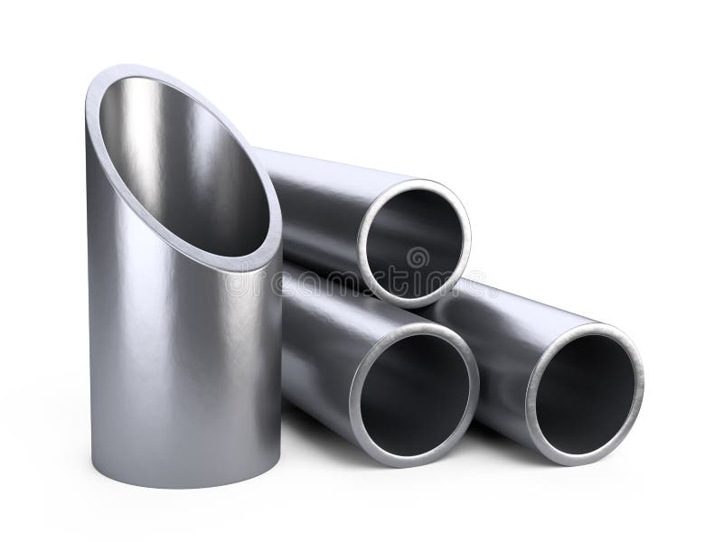 Steel pipes profile stack. stock illustration. Illustration of packs 109348177