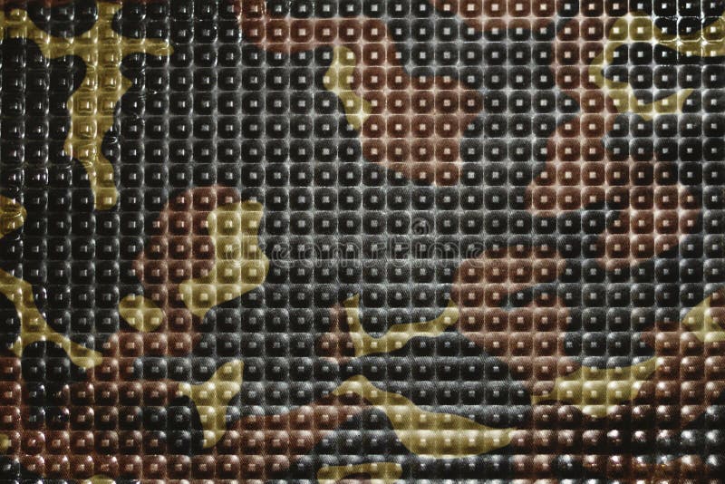 Steel plate painted with Russian military camouflage stock photography