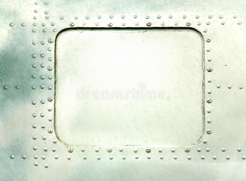 Steel plate with rivets