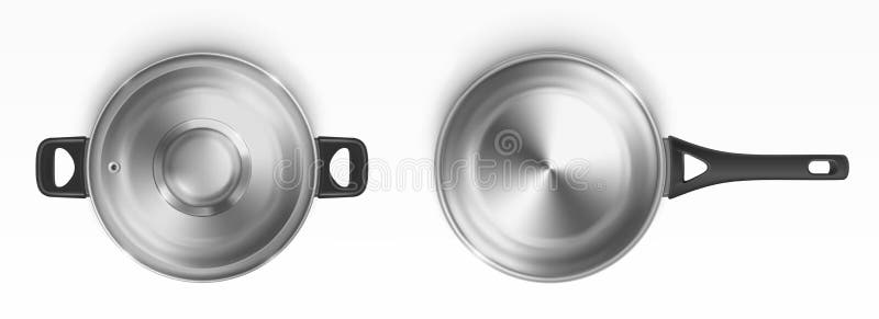 Kitchen mockup, Empty cooking frying pan, (2257090)