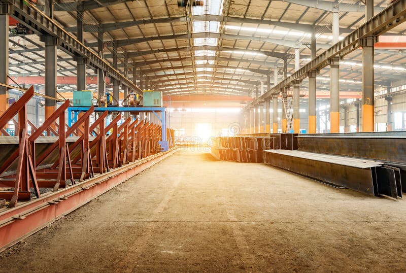 Steel processing plant stock photo. Image of machine 58749682