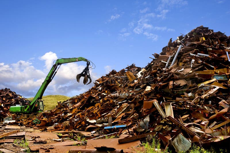 Steel recycling stock image. Image of dune, warm, summer - 7655887