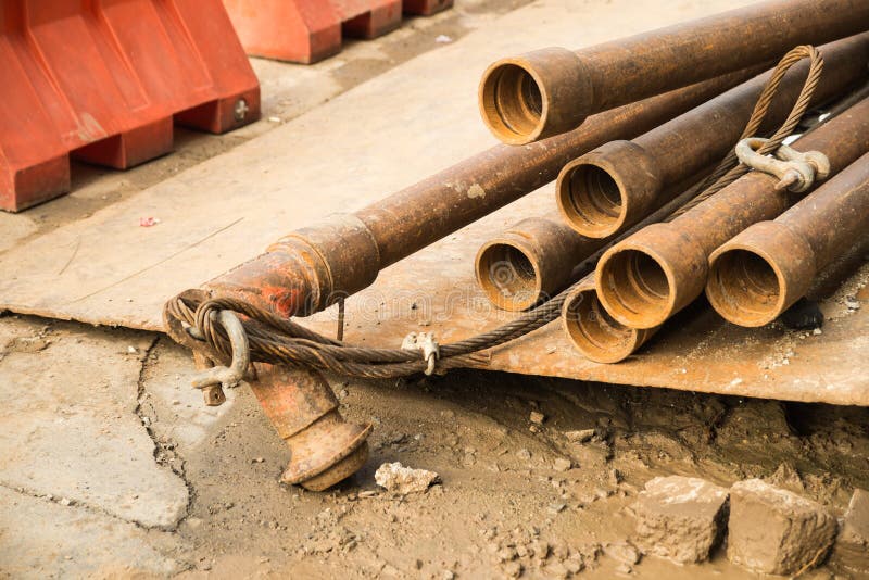 Steel rod, reinforcement stock photo. Image of rusty 56059164
