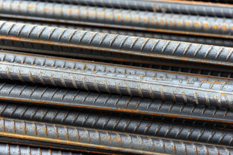 Steel rods stock image. Image of patterned, heaps, piles 12811167