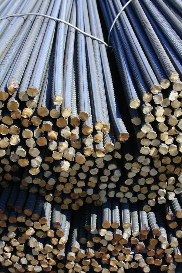 Steel rods stock image. Image of patterned, heaps, piles 12811167