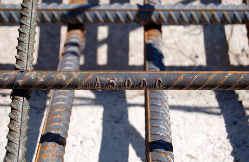 Steel reinforced rods stock photo. Image of rods, civil 52619946