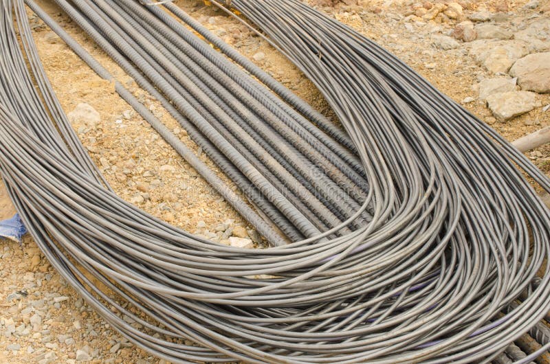 Steel rods stock image. Image of industrial, technology 52100683