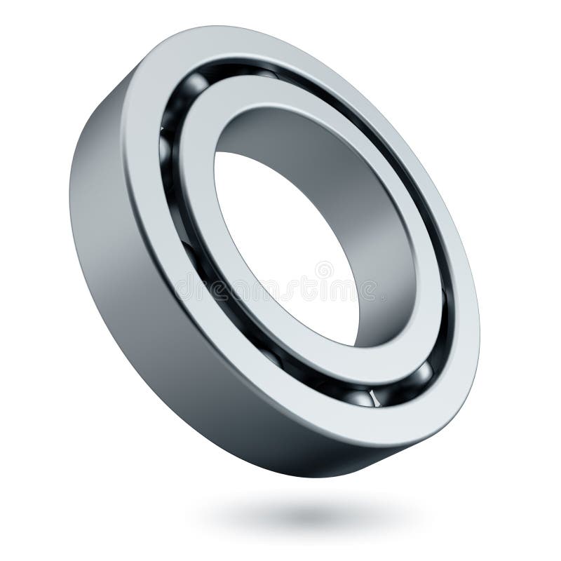 Steel spherical roller bearing stock illustration