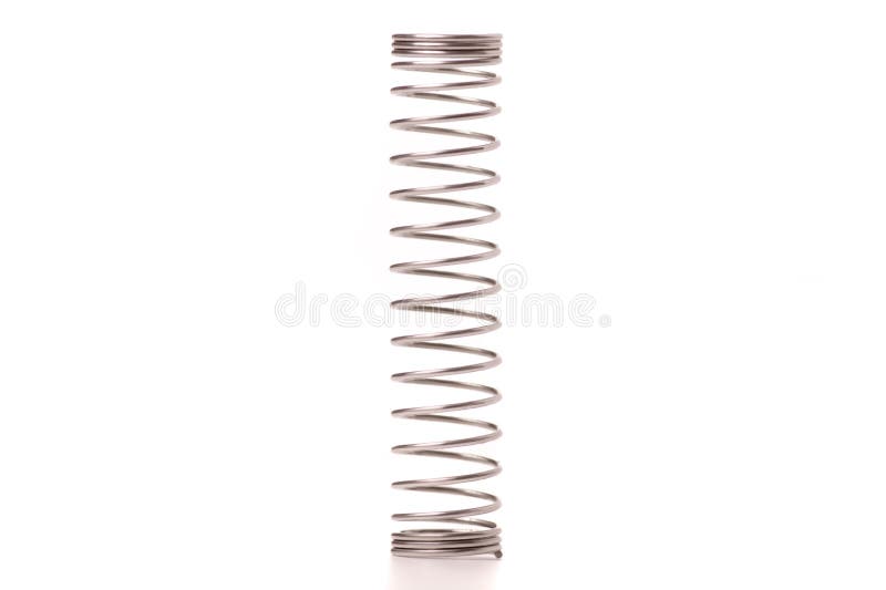 Steel spring isolation stock photo. Image of object 104953450