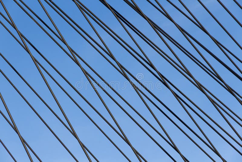 Steel Straps on a Cable-Stayed Bridge