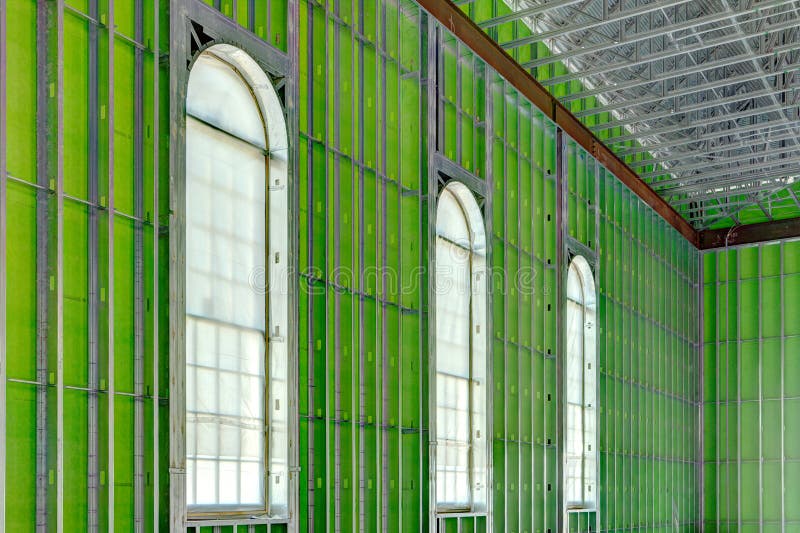 Steel Stud Construction in an Office Building Stock Photo Image of interior, materials 162323546