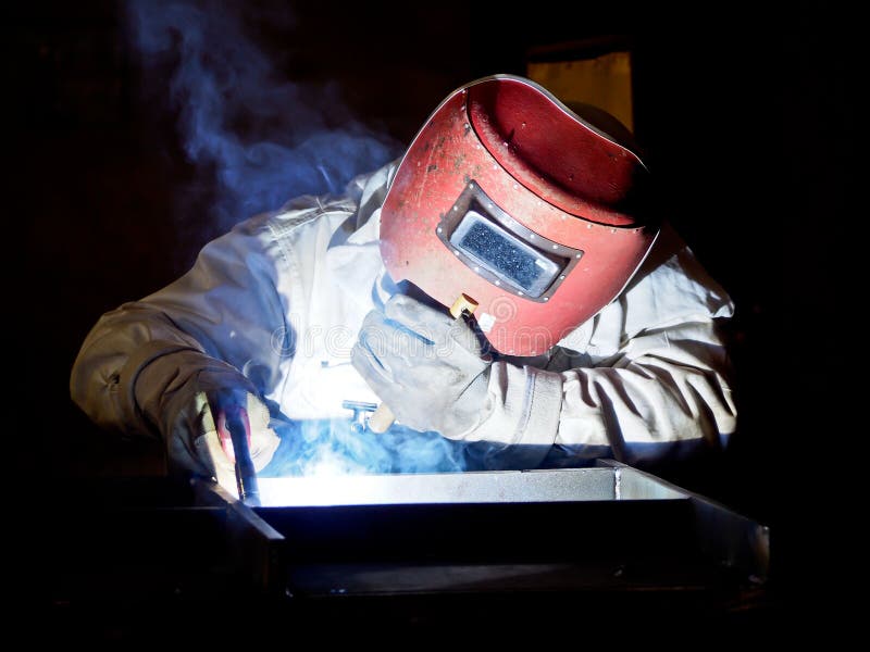 Steel welder at work 2