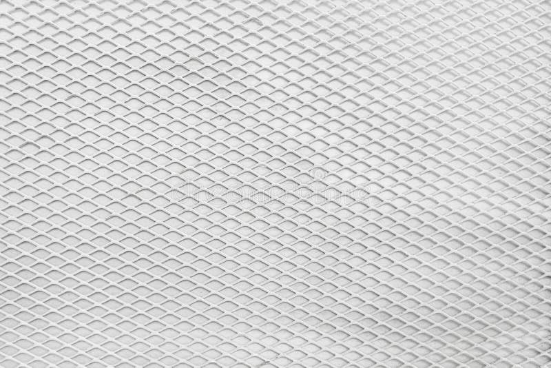 Steel White Protective Grille with Mesh Background Texture and Pattern