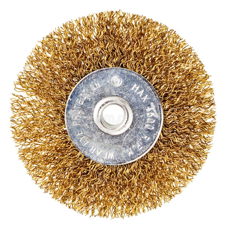 Steel wire brush stock image. Image of percussion, disc 61506731