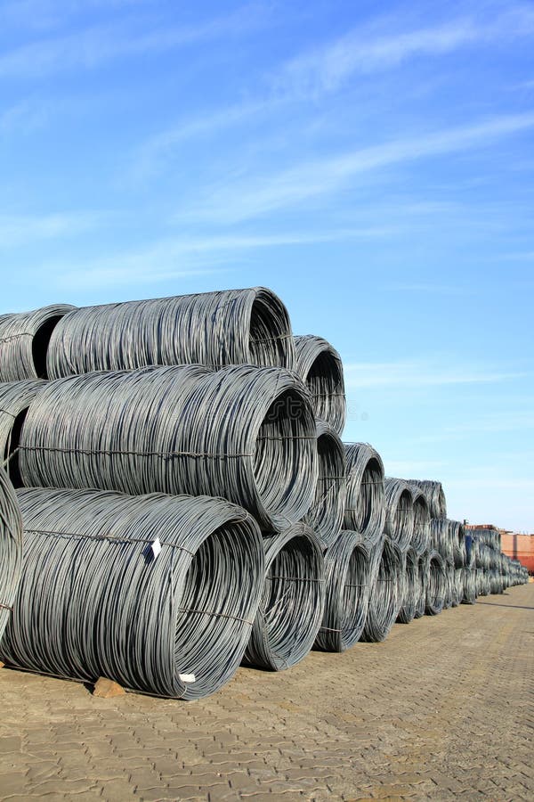 Steel wire rod stock image. Image of reinforcing, foundry 172461177