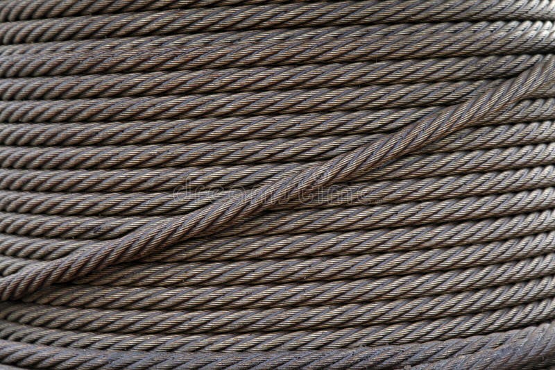 Steel wire rope royalty free stock image