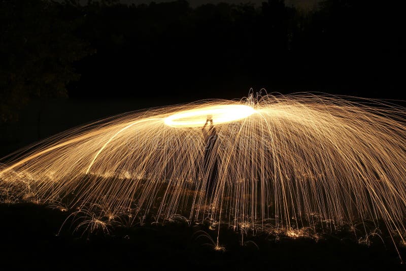 Steel wool stock image. Image of spinning, steel, background 54498351