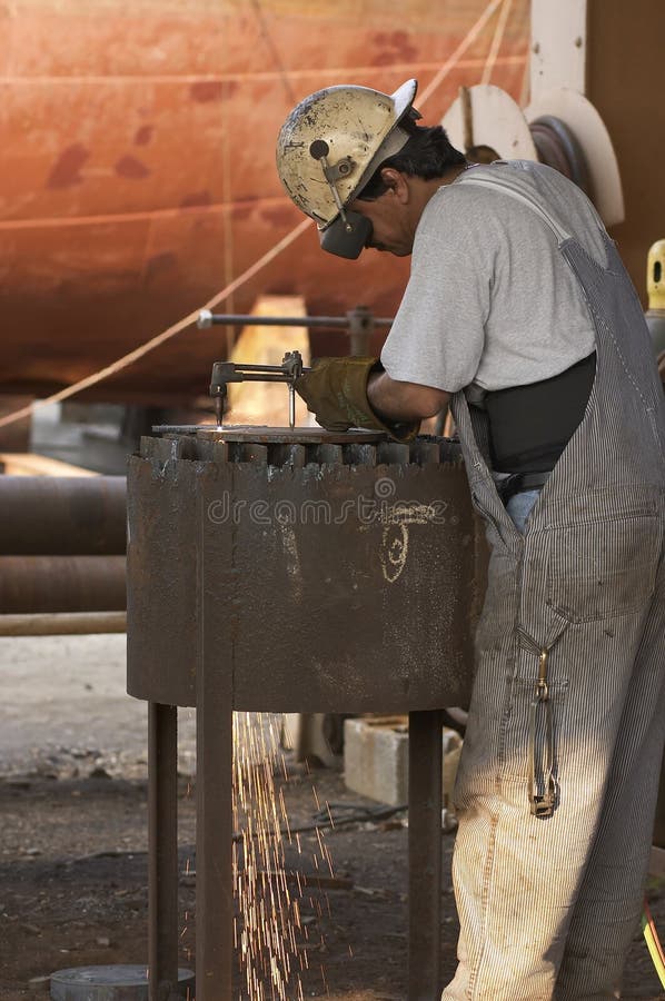Steel work at shipyard stock image. Image of industrial 849461