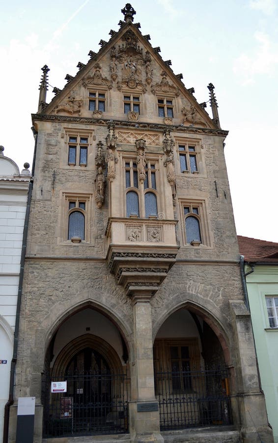Steenhuis in Kutna Hora, Tsjechische Republiek stock foto Steenhuis in Kutna Hora, Tsjechische Republiek stock foto