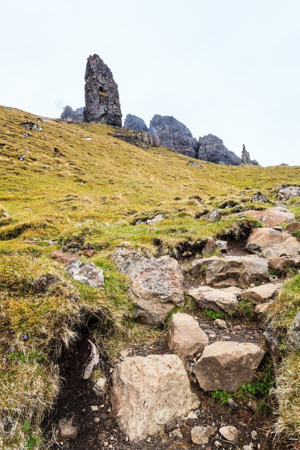 Steep Rock on the Island Skye Stock Photo Image of nonurban, hill
