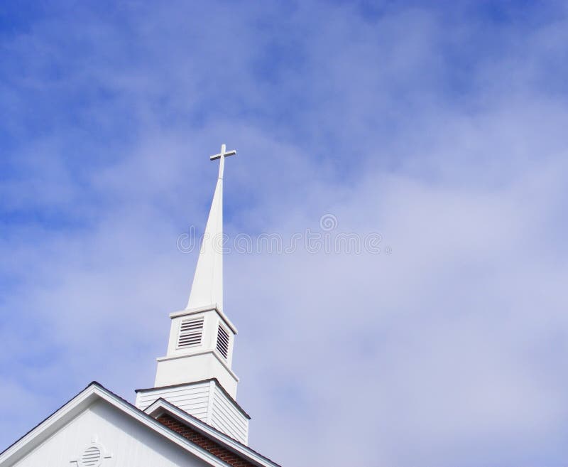 Steeple della chiesa fotografia stock libera da diritti Steeple della chiesa fotografia stock libera da diritti