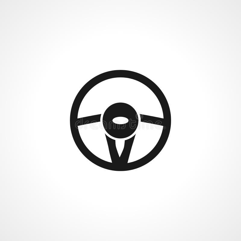 Steering Wheel Icon. Car Steering Wheel Simple Vector Icon Stock Vector