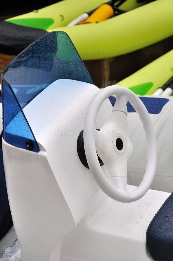 Steering Wheel Of Light Boat Picture. Image 17046884