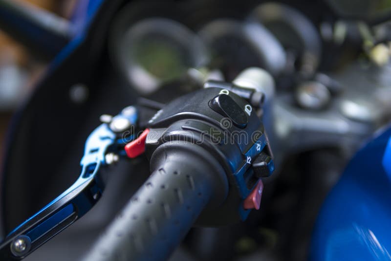 Steering Wheel of a Motorcycle Stock Photo Image of steering