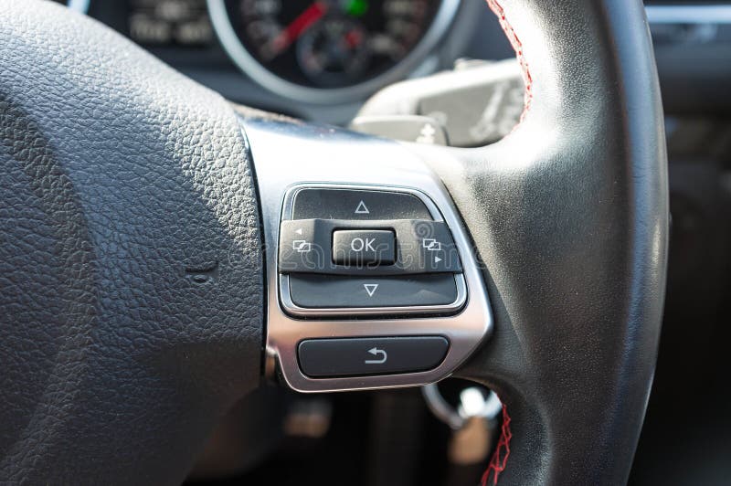 Steering Wheel Switch stock image. Image of push, vehicle 36360769