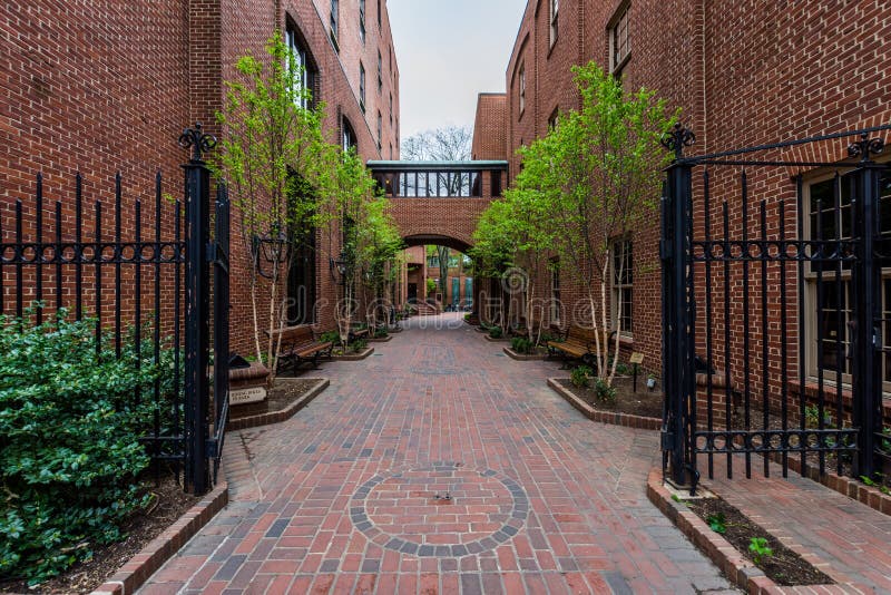 Steinman Park in downtown Lancaster, Pennsylvania stock photography