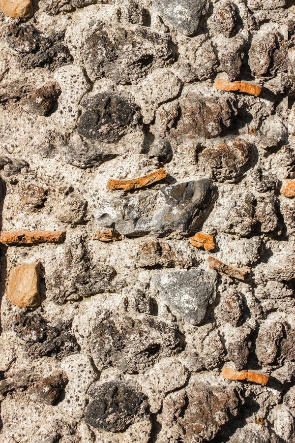 Vertikale Beschaffenheit Des Alten Rauen Grauen Granits Der Wand