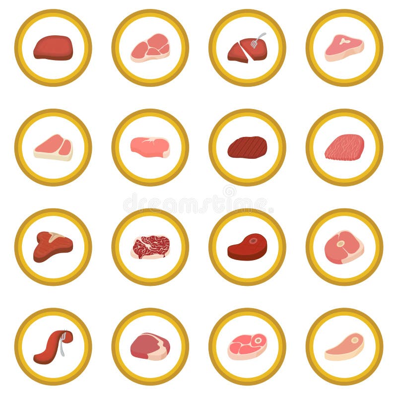 Stek ikony okrąg ilustracja wektor Stek ikony okrąg ilustracja wektor