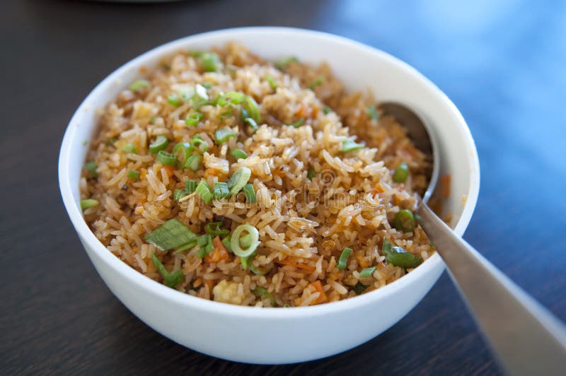 Stekt rice royaltyfria foton