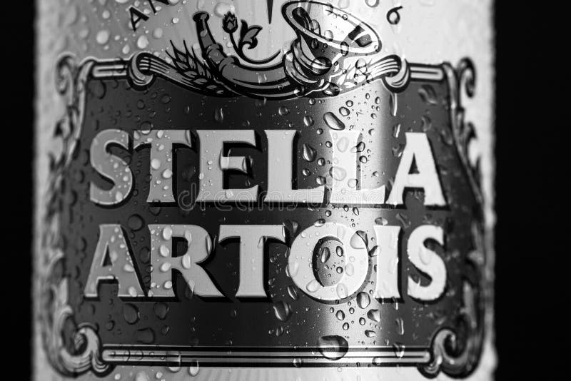 stella-artois-beer-can-bucharest-romania-2023-editorial-photography