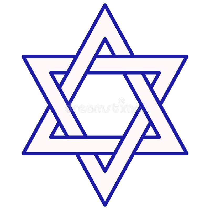 Vector of the outline of a Star of David In vector format, the colours of each triangle and it's border can be changed individually. Vector of the outline of a Star of David In vector format, the colours of each triangle and it's border can be changed individually.