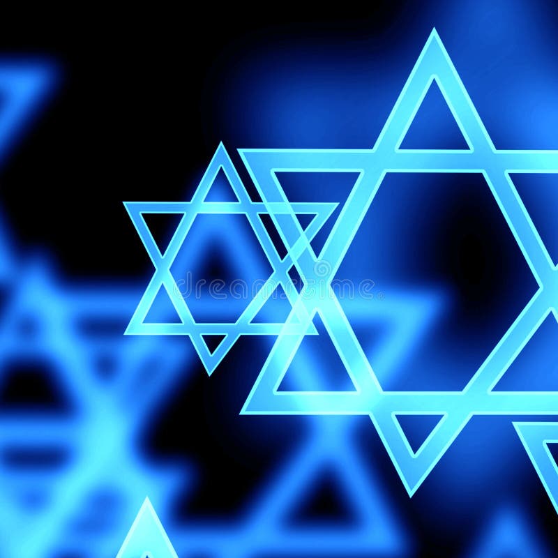 Stars of david on a dark background. Stars of david on a dark background