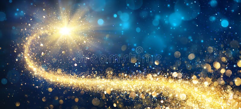 Stella dorata di natale immagine stock libera da diritti