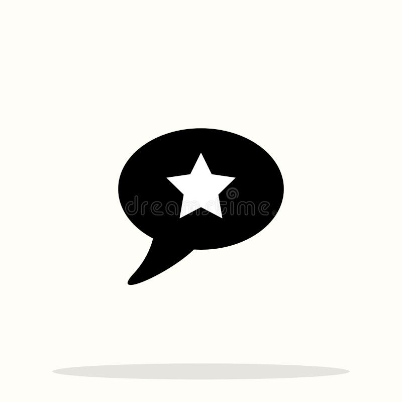 Stella nell'icona del fumetto segno lineare di stile per il concetto ed il web design mobili Messaggio che valuta linea semplice illustrazione vettoriale Stella nell'icona del fumetto segno lineare di stile per il concetto ed il web design mobili Messaggio che valuta linea semplice illustrazione vettoriale