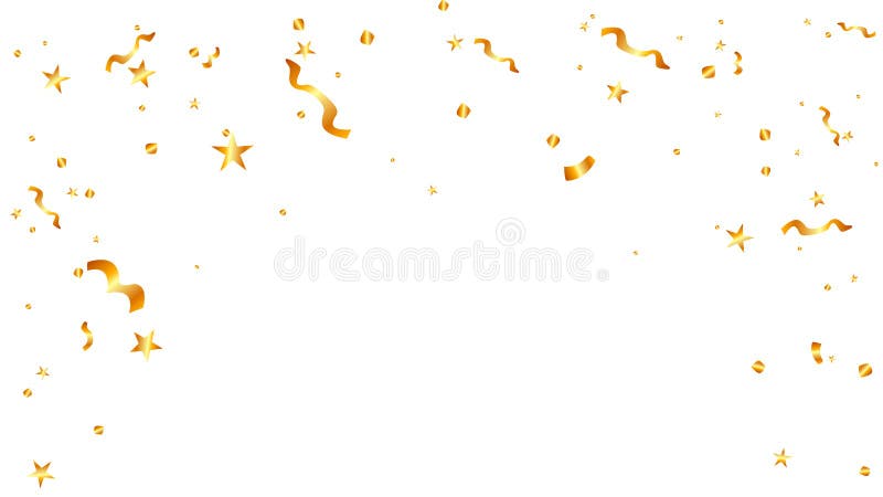 Stelle con gradiente in caduta d'oro coriandoli elementi di fondo magico scintillatore illustrazione di stock