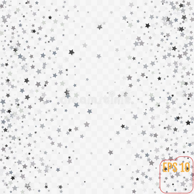 Stelle d'argento su fondo trasparente sottragga la priorità bassa Gli royalty illustrazione gratis