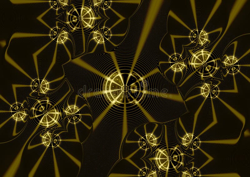 Stelle sull'illustrazione del fondo dell'oro royalty illustrazione gratis Stelle sull'illustrazione del fondo dell'oro royalty illustrazione gratis