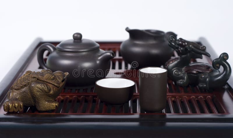 Stellen Sie für chinesische Tezeremonie ein stockfotos Stellen Sie für chinesische Tezeremonie ein stockfotos