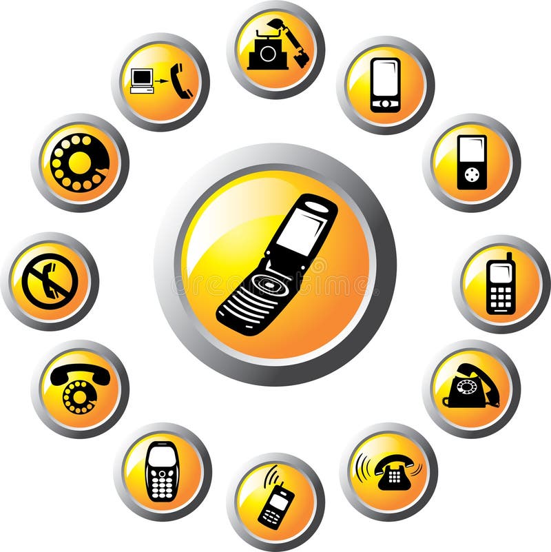 Set buttons - 115_C. Phones. Phones, mobiles, cellphones and other electronic devices for communication. Set buttons - 115_C. Phones. Phones, mobiles, cellphones and other electronic devices for communication