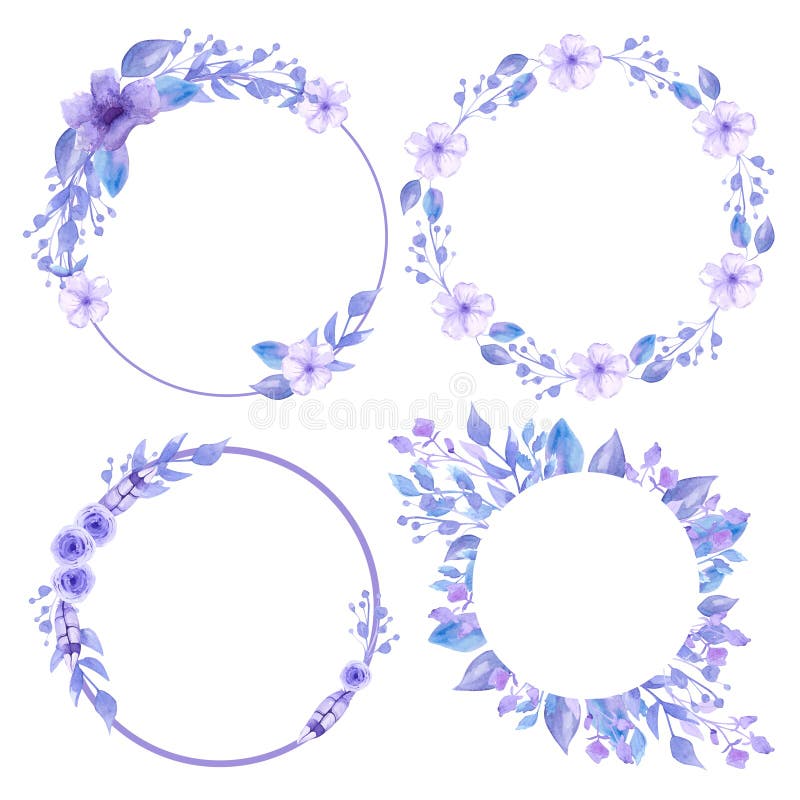Stellen Sie von den grauen Kr?nzen und von den Rahmen ein Blumenkr?nze f?r Dekorations- und Einladungskarten Handgemachtes Aquare stock abbildung Stellen Sie von den grauen Kr?nzen und von den Rahmen ein Blumenkr?nze f?r Dekorations- und Einladungskarten Handgemachtes Aquare stock abbildung