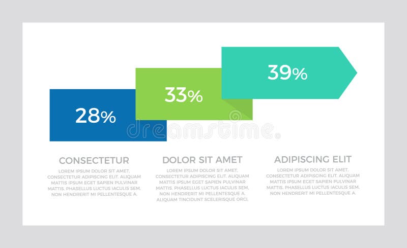 Satz Von Grün Und Blau, Orangefarbene Elemente Für Infografik