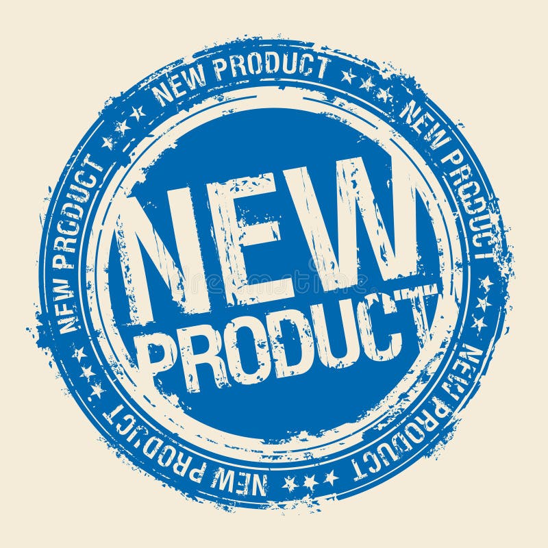 Stempel des neuen Produktes. stock abbildung Stempel des neuen Produktes. stock abbildung