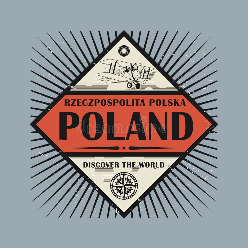 Polen-Emblem vektor abbildung. Illustration von emblem ...