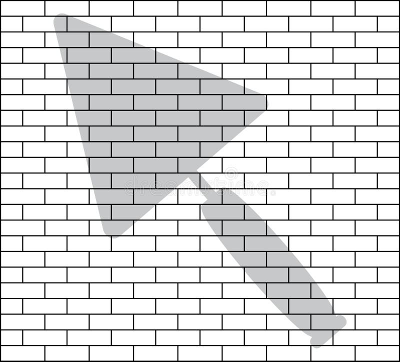 Stencil of brick wall stock vector. Illustration of square 16543239
